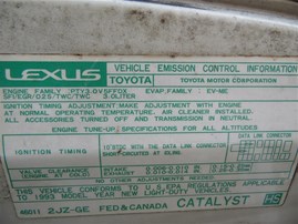 1993 Lexus SC300 White 3.0L AT #Z24766